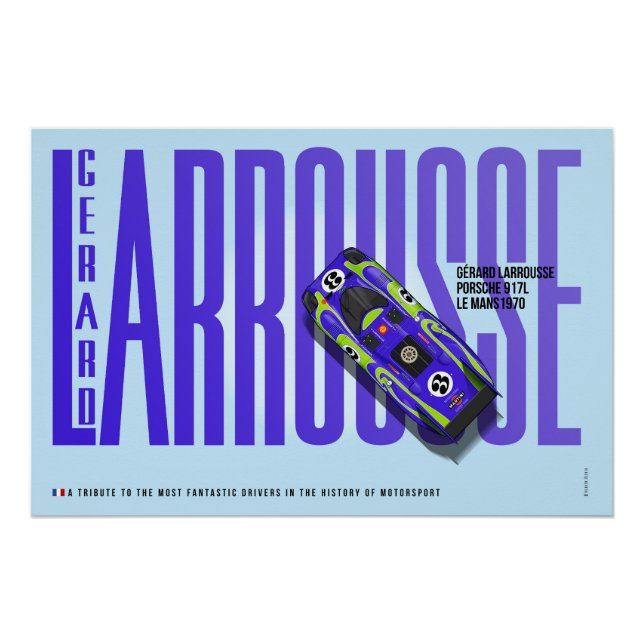 Póster Gerard Larrousse P 917 Tribute (Anverso)
