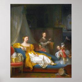 Póster Gérard - Una Familia Jugando Con Un Perro