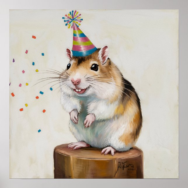 Póster Gerbil y confetti (Frente)