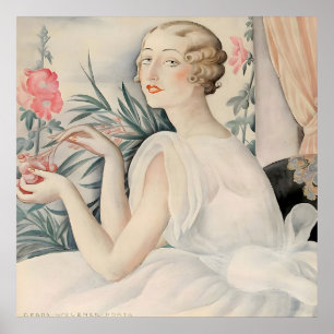 Póster Gerda Wegener - Retrato de una mujer, Art Déco