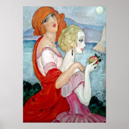 Póster Gerda Wegener - Sur la Route d'Anacapri, Art Déco