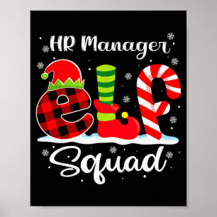 Póster Gerente de Recursos Humanos Elf Squad Reclutador d