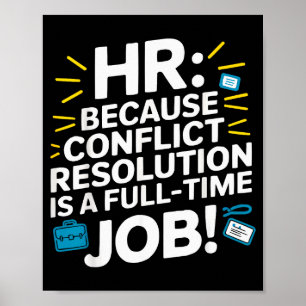 Póster Gerente de RRHH Drama laboral empleado de recursos