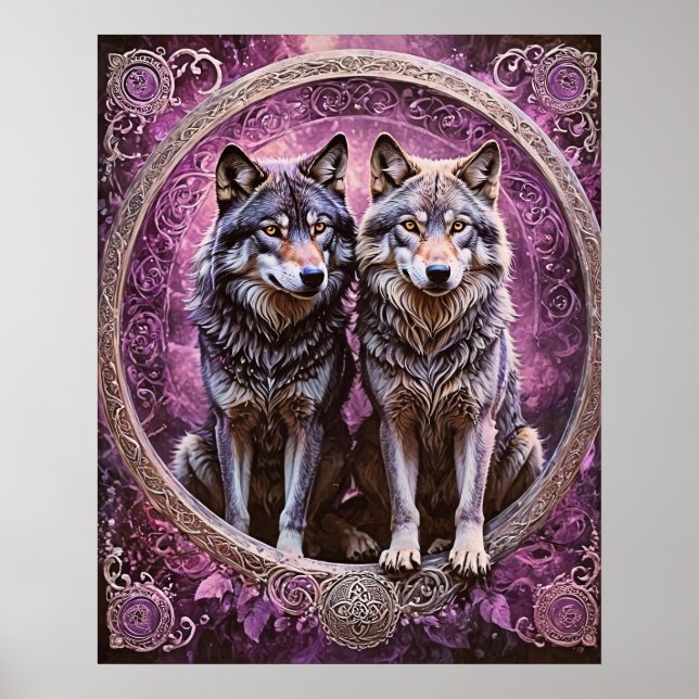 Póster Geri y Freki Poster (Frente)