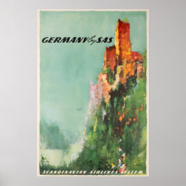 Póster German Art Germany Travel Poster SAS Print 