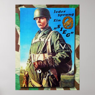 Póster German paracaidista