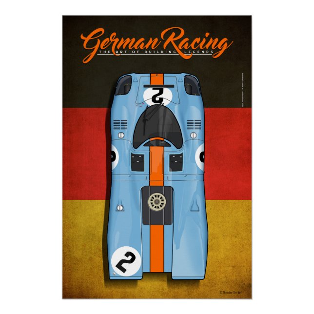 Póster German Racing 917 G No.2 (Anverso)