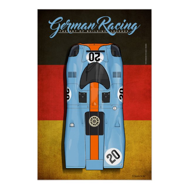 Póster German Racing 917 G No.20 (Anverso)
