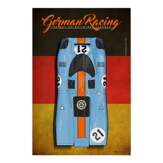 Póster German Racing 917 G No.21 (Anverso)