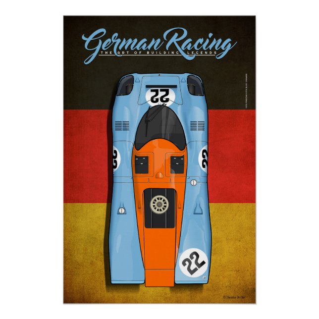 Póster German Racing 917 G No.22 (Anverso)
