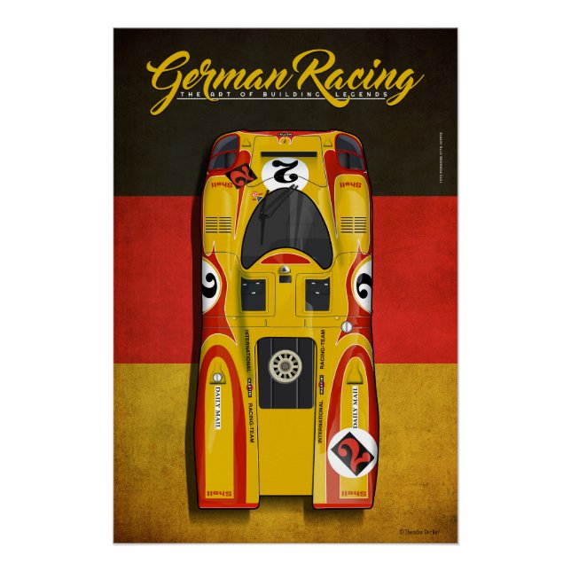 Póster German Racing 917 H No.2 (Anverso)