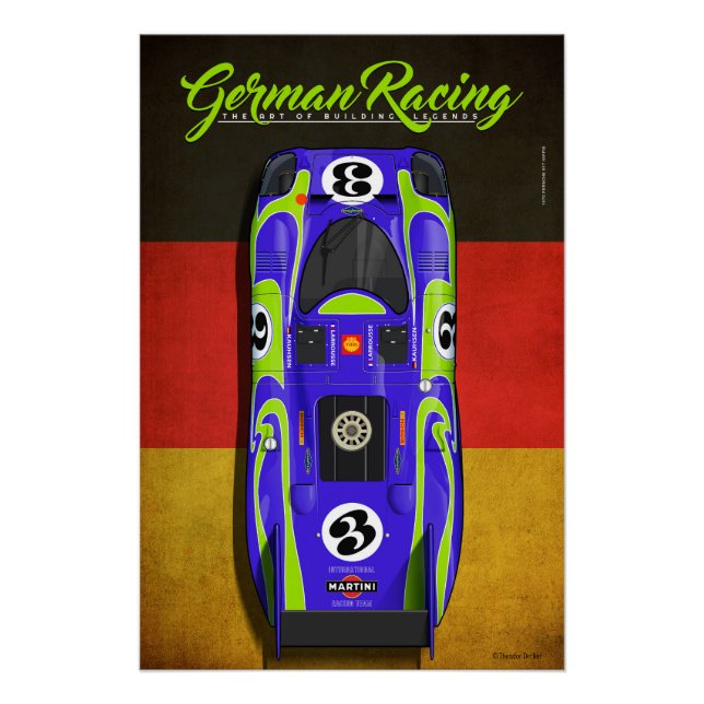 Póster German Racing 917 H No.3 (Anverso)