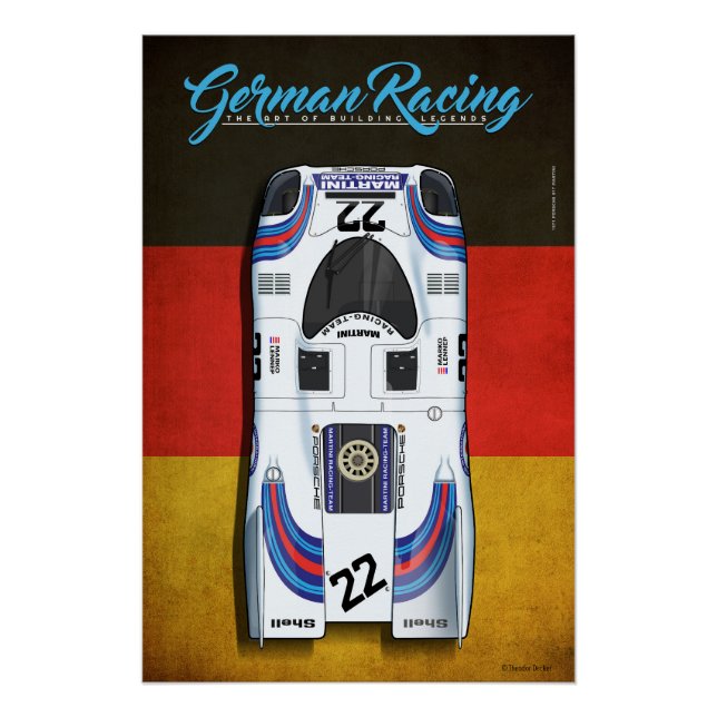 Póster German Racing 917 M No.22 (Anverso)