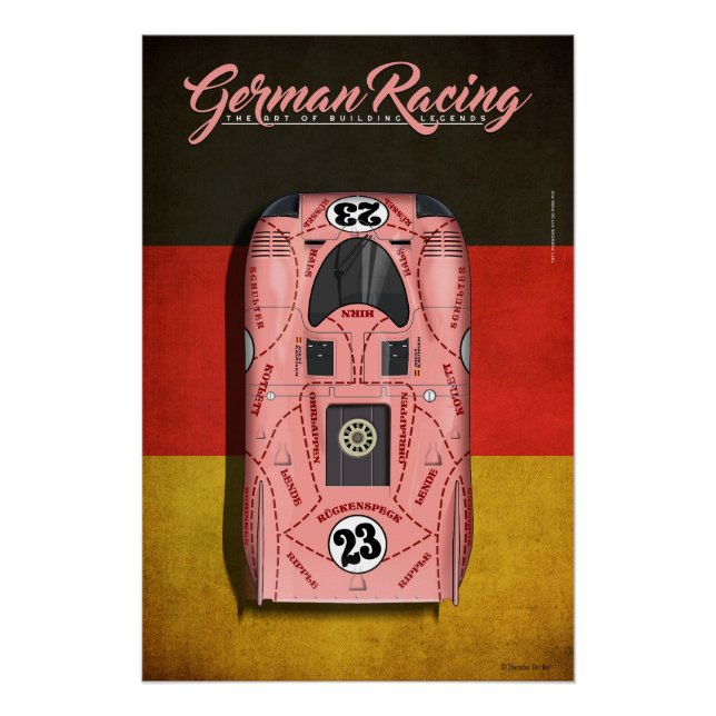 Póster German Racing 917 PP No.23 (Anverso)