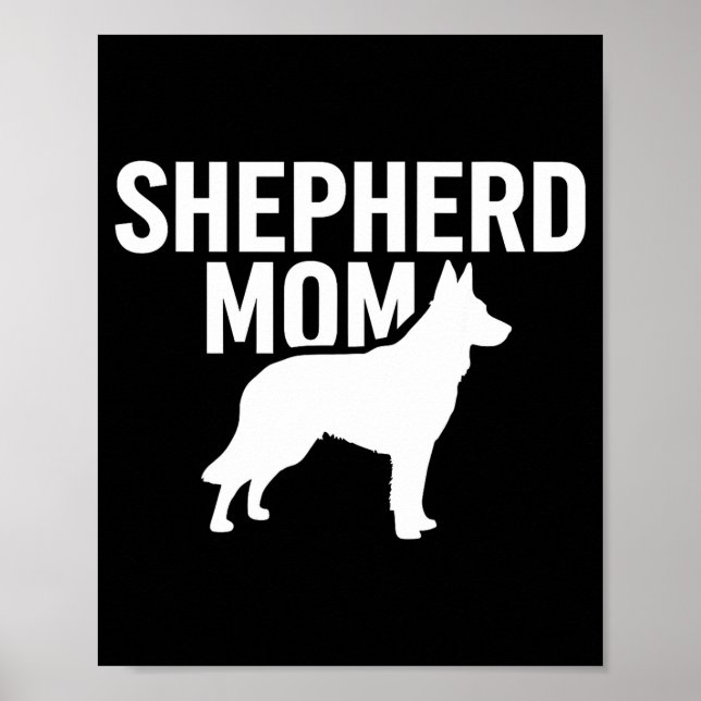 Póster German Shepherd Art For Women Girls German Shepher (Frente)
