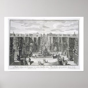 Póster German watergarden, from 'Furstlicher Baumeister',