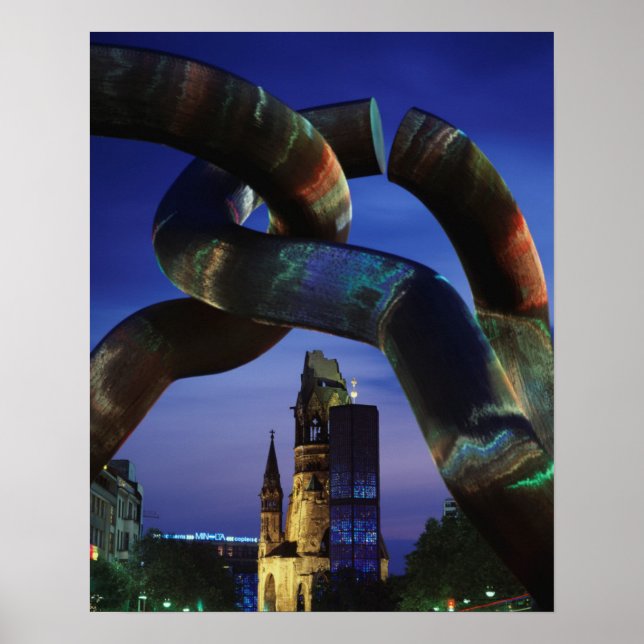 Póster Germany, Berlin, Charlottenburg, Kaiser-Wilhelm (Frente)