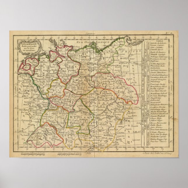 Póster Germany, Bohemia (Frente)