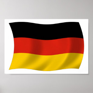 Póster Germany Flag Poster Print