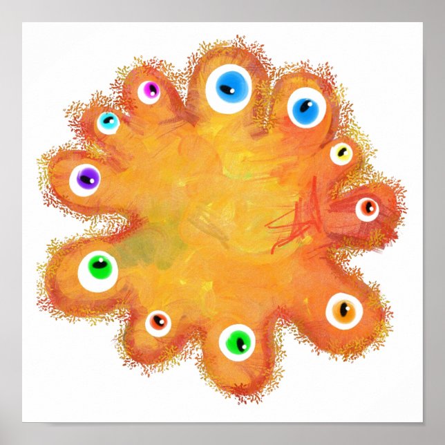 Póster Gérmenes pintados (Frente)