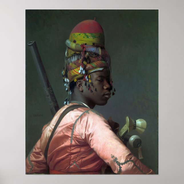 Póster Gérôme - Bashi Bazouk negro 1869 (Frente)