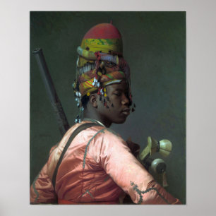 Póster Gérôme - Black Bashi Bazouk 1869