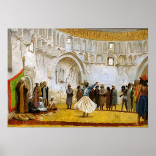 Póster Gérôme - Boceto para el derviche giróvago 1889
