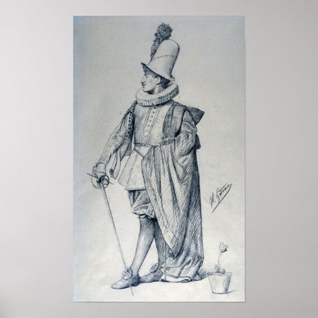 Póster Gérôme - Cavalier holandés (Frente)