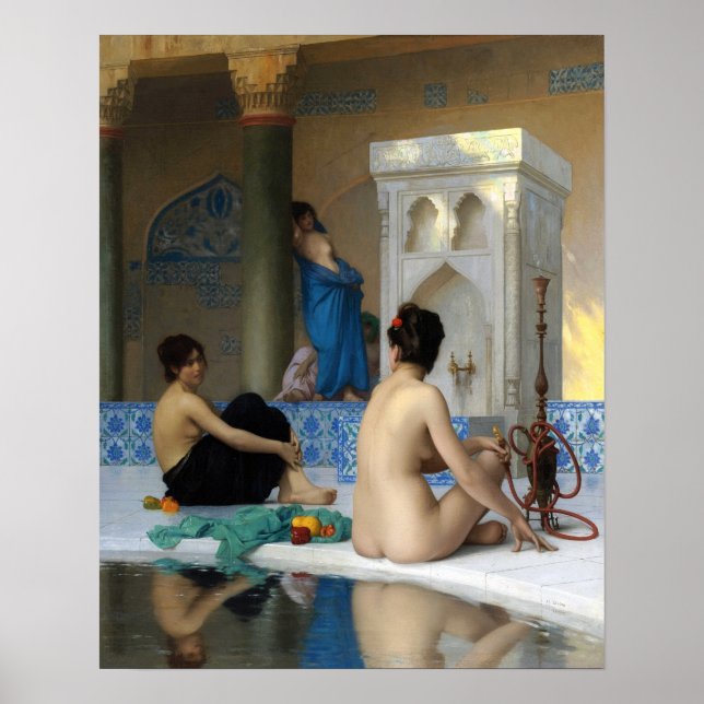 Póster Gérôme - Después del baño (Frente)