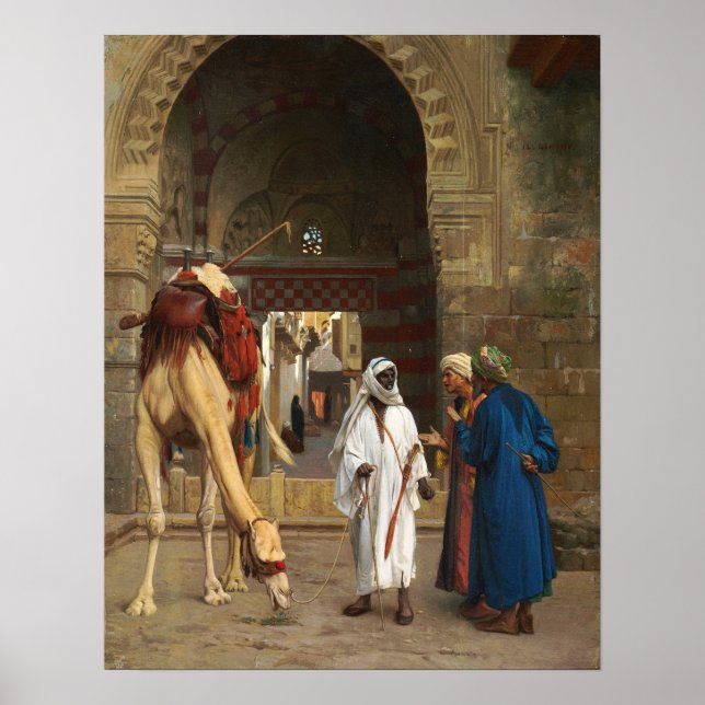 Póster Gérôme - Disputa Árabe 1871 (Frente)