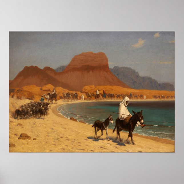 Póster Gérôme - El Golfo De Aqaba 1897 (Frente)