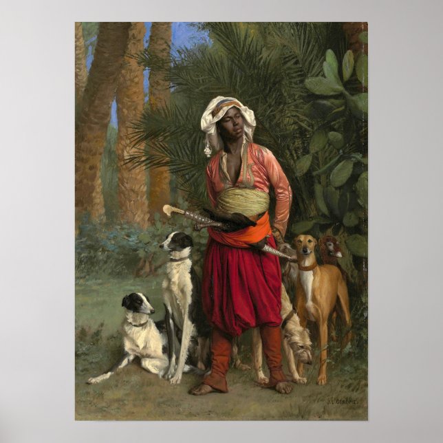 Póster Gérôme - El Maestro Negro de la Jauría (Frente)