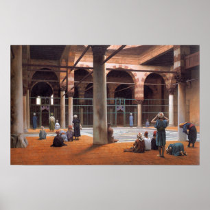Póster Gérôme - Interior De Una Mezquita 1870