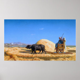 Póster Gérôme - Las Trilladoras De Egipto