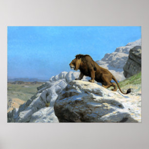 Póster Gérôme - León En El Reloj
