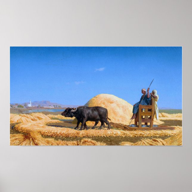 Póster Gérôme - Los Threshers De Grano De Egipto (Frente)
