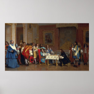 Póster Gérôme - Luis XIV Y Moliere