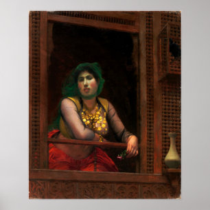 Póster Gérôme - Mujer En Un Balcón