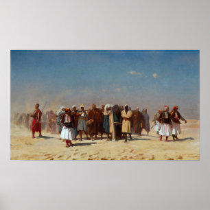 Póster Gérôme - Reclutas egipcios cruzando el desierto