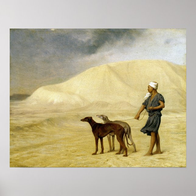 Póster Gérôme - Sobre el desierto (Frente)