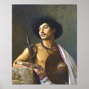 Póster Gérôme - Un guerrero Bischari
