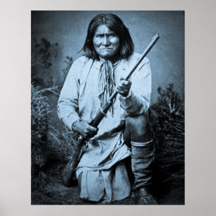 Póster Gerónimo con Rifle 1886