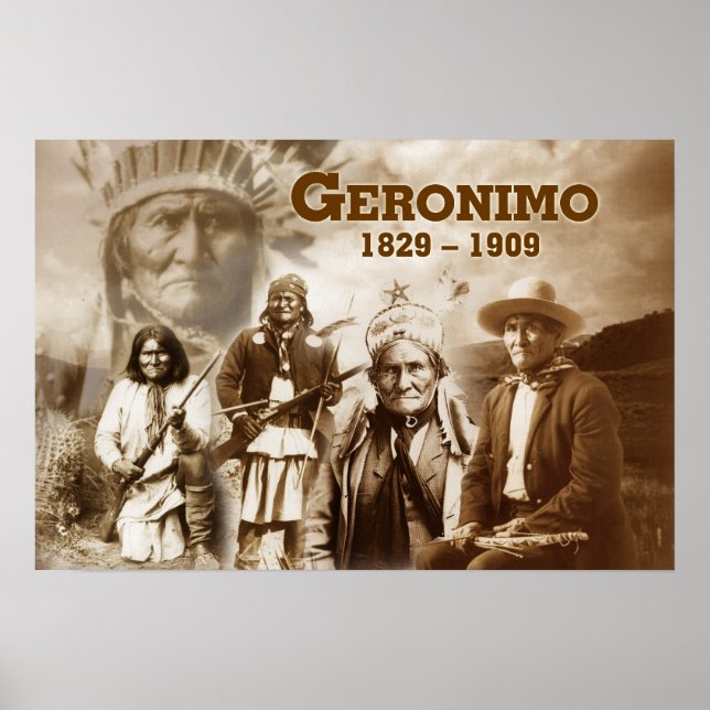 Póster Gerónimo de Chiricahua Apache (Frente)
