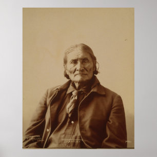 Póster Gerónimo, líder indio apache, de Adolph F. Muhr