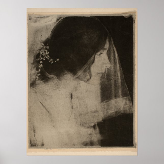 Póster Gertrude Käsebier - La novia, 1902 (Frente)