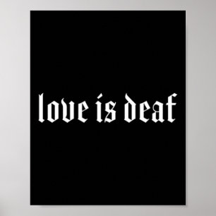 Póster Gesto Gótico Sordo Sordo Awa Gesture Deaf Hearing