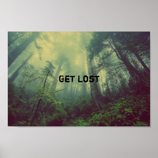 Póster Get Lost - un bosque salvaje (Frente)