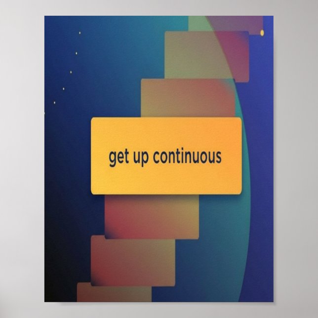 Póster get up continous (Frente)