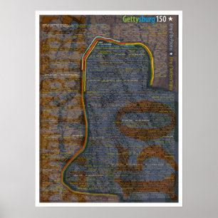 Póster Gettysburg, 150 años, Poster de batalla
