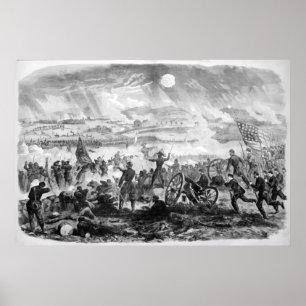 Póster Gettysburg Battle Scene